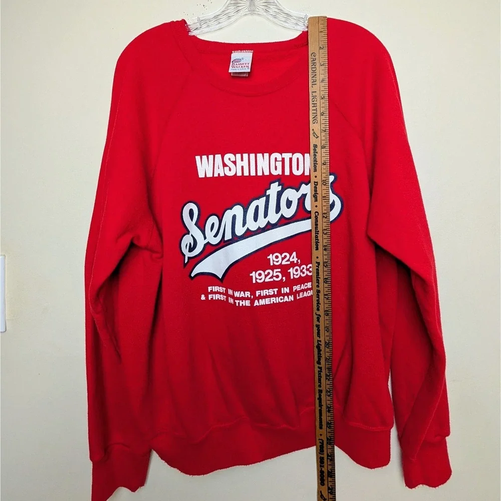 Vintage Washington Senators 80s Nationals‎ MLB Crewneck Sweatshirt Size Medium